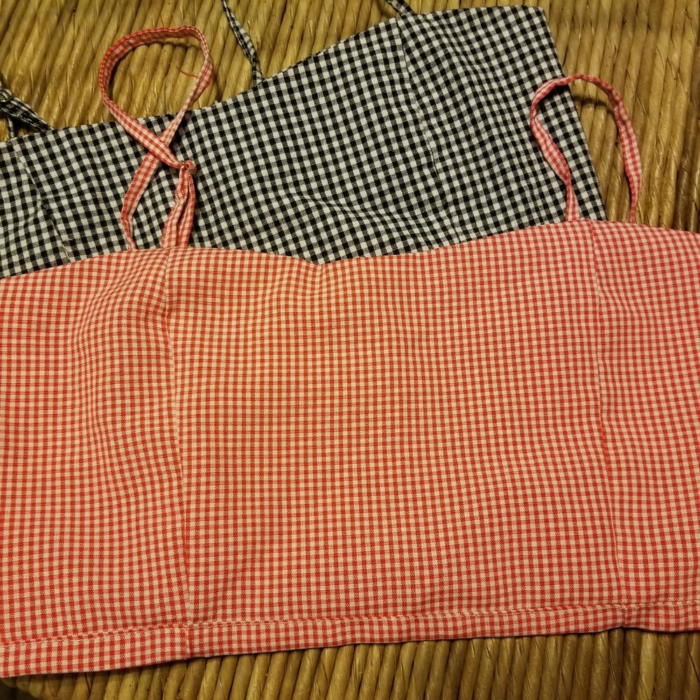 SALE Brandy Melville Austen Tanks Red white black - Picture 3 of 4